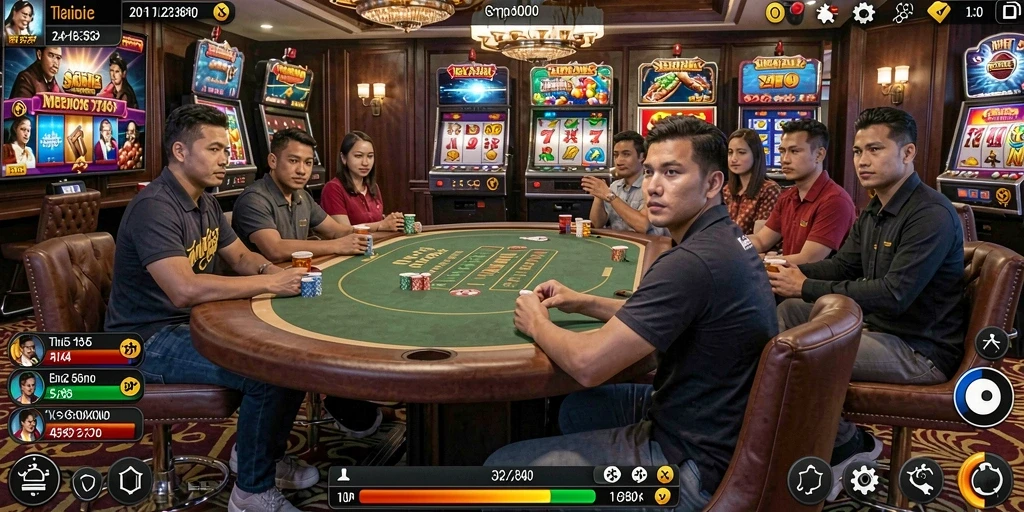 Gambar antarmuka permainan yang menarik.
