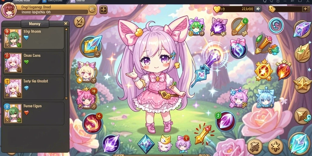 Screenshot gameplay yang menampilkan roda keberuntungan.