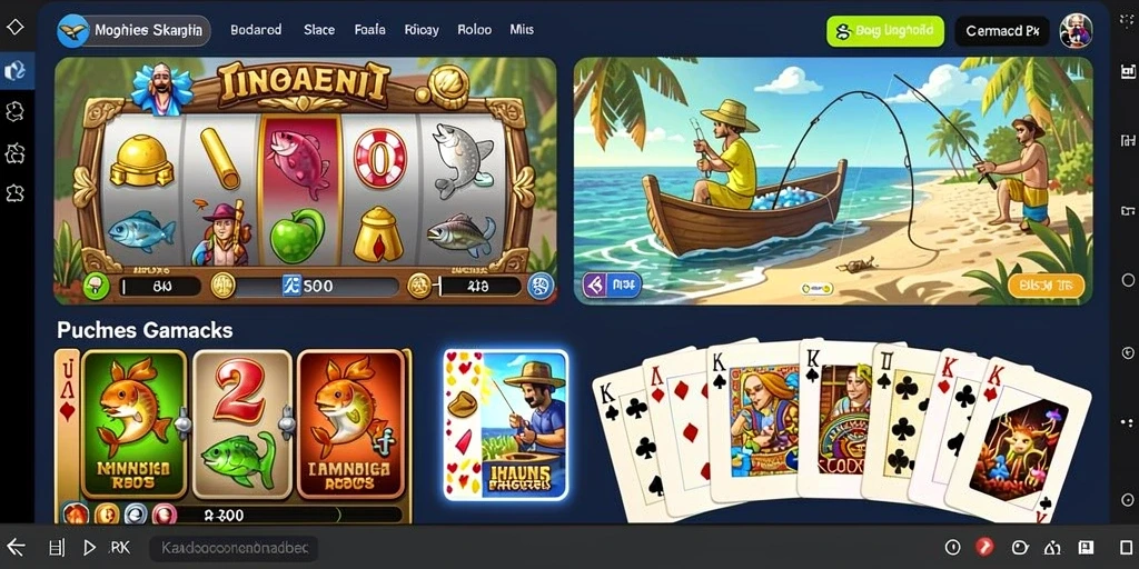 Screenshot menampilkan antarmuka permainan yang menarik.