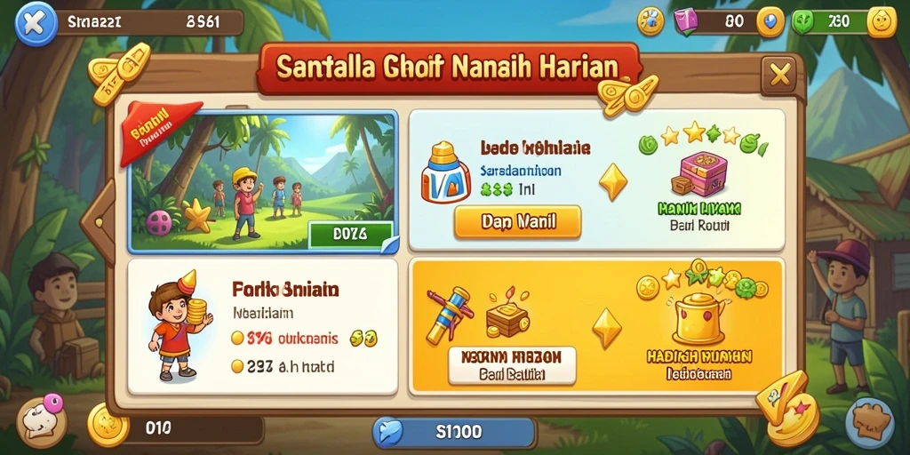 Menampilkan penyelesaian level yang menegangkan.