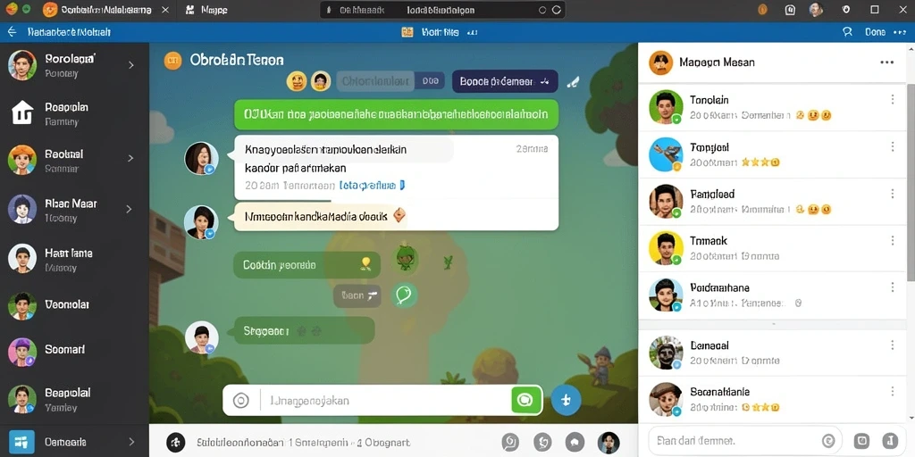 Tampilan grafis yang menawan dan penuh warna.