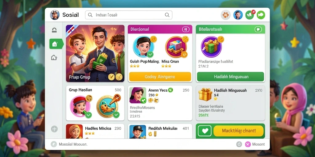 Tampilan utama yang menarik dan mudah dinavigasi.