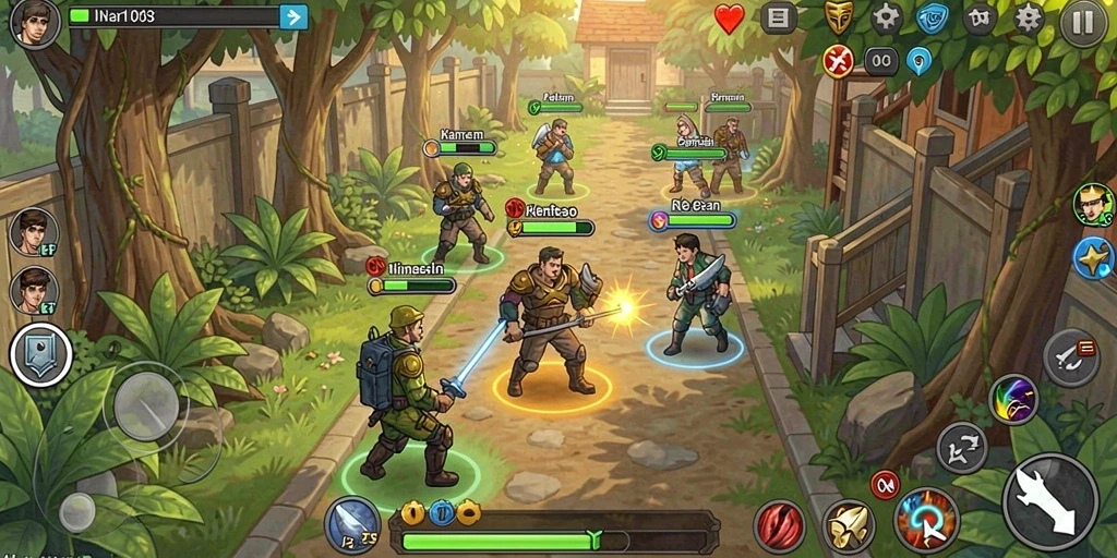Tangkapan layar menampilkan level petualangan yang menantang.