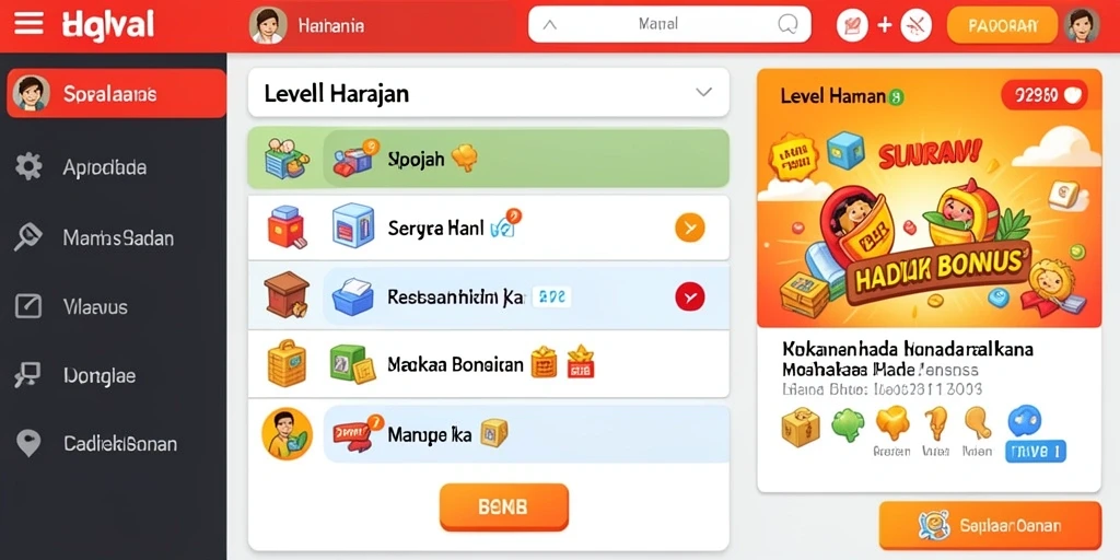 Tampilan antarmuka yang modern dan menarik.