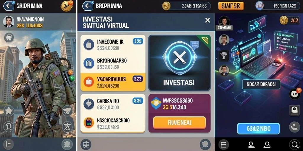 Tampilan awal game yang menarik dan penuh warna.